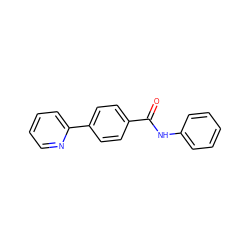 O=C(Nc1ccccc1)c1ccc(-c2ccccn2)cc1 ZINC000028353859