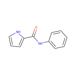 O=C(Nc1ccccc1)c1ccc[nH]1 ZINC000000478140