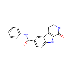 O=C(Nc1ccccc1)c1ccc2[nH]c3c(c2c1)CCNC3=O ZINC000028820117