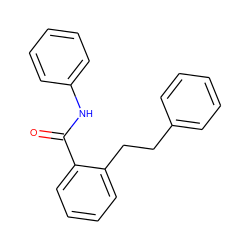 O=C(Nc1ccccc1)c1ccccc1CCc1ccccc1 ZINC000001085399