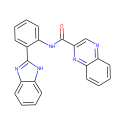 O=C(Nc1ccccc1-c1nc2ccccc2[nH]1)c1cnc2ccccc2n1 ZINC000006971363