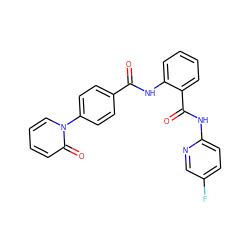 O=C(Nc1ccccc1C(=O)Nc1ccc(F)cn1)c1ccc(-n2ccccc2=O)cc1 ZINC000029047265