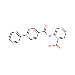 O=C(Nc1ccccc1C(=O)O)c1ccc(-c2ccccc2)cc1 ZINC000000499675