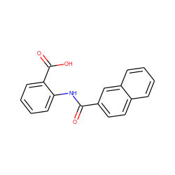 O=C(Nc1ccccc1C(=O)O)c1ccc2ccccc2c1 ZINC000013094977