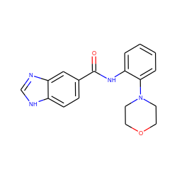 O=C(Nc1ccccc1N1CCOCC1)c1ccc2[nH]cnc2c1 ZINC000013162941