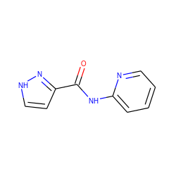 O=C(Nc1ccccn1)c1cc[nH]n1 ZINC000115477026