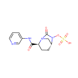 O=C(Nc1cccnc1)[C@@H]1CC[C@@H]2CN1C(=O)N2OS(=O)(=O)O ZINC000096168624