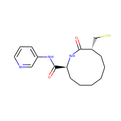 O=C(Nc1cccnc1)[C@@H]1CCCCCC[C@@H](CS)C(=O)N1 ZINC000013834118