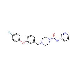 O=C(Nc1cccnc1)N1CCN(Cc2cccc(Oc3ccc(F)cc3)c2)CC1 ZINC000653831302