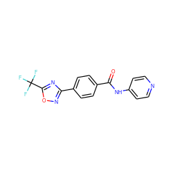 O=C(Nc1ccncc1)c1ccc(-c2noc(C(F)(F)F)n2)cc1 ZINC000142950496