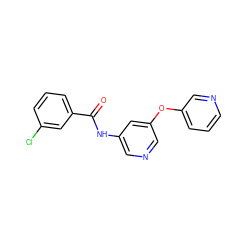 O=C(Nc1cncc(Oc2cccnc2)c1)c1cccc(Cl)c1 ZINC000068267022