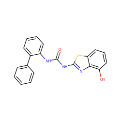 O=C(Nc1nc2c(O)cccc2s1)Nc1ccccc1-c1ccccc1 ZINC000063539431