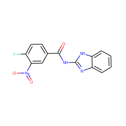 O=C(Nc1nc2ccccc2[nH]1)c1ccc(F)c([N+](=O)[O-])c1 ZINC000036184970