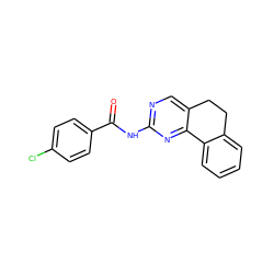 O=C(Nc1ncc2c(n1)-c1ccccc1CC2)c1ccc(Cl)cc1 ZINC000001396614