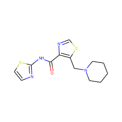 O=C(Nc1nccs1)c1ncsc1CN1CCCCC1 ZINC000028459413