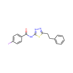 O=C(Nc1nnc(CCc2ccccc2)s1)c1ccc(I)cc1 ZINC000013704308