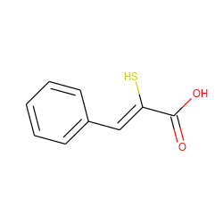 O=C(O)/C(S)=C/c1ccccc1 ZINC000100101471