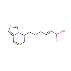 O=C(O)/C=C/CCCc1cccc2cncn12 ZINC000029410731