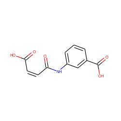 O=C(O)/C=C\C(=O)Nc1cccc(C(=O)O)c1 ZINC000029481824