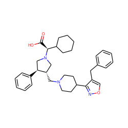 O=C(O)[C@@H](C1CCCCC1)N1C[C@H](CN2CCC(c3nocc3Cc3ccccc3)CC2)[C@@H](c2ccccc2)C1 ZINC000028015558