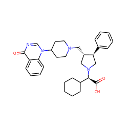 O=C(O)[C@@H](C1CCCCC1)N1C[C@H](CN2CCC(n3cnc(=O)c4ccccc43)CC2)[C@@H](c2ccccc2)C1 ZINC000028478067