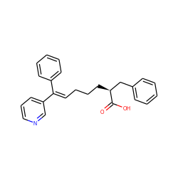 O=C(O)[C@@H](CCC/C=C(\c1ccccc1)c1cccnc1)Cc1ccccc1 ZINC000026737301