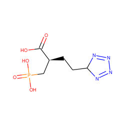 O=C(O)[C@@H](CCC1N=NN=N1)CP(=O)(O)O ZINC000013529652