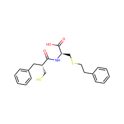 O=C(O)[C@@H](CSCCc1ccccc1)NC(=O)[C@H](CS)Cc1ccccc1 ZINC000026503390