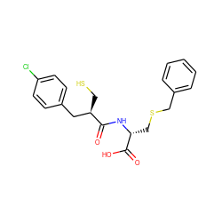 O=C(O)[C@@H](CSCc1ccccc1)NC(=O)[C@H](CS)Cc1ccc(Cl)cc1 ZINC000026495813