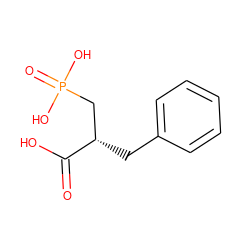 O=C(O)[C@@H](Cc1ccccc1)CP(=O)(O)O ZINC000001546334