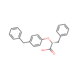 O=C(O)[C@@H](Cc1ccccc1)Oc1ccc(Cc2ccccc2)cc1 ZINC000045284041