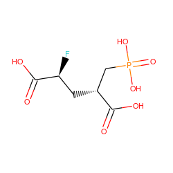 O=C(O)[C@@H](F)C[C@H](CP(=O)(O)O)C(=O)O ZINC000095572791