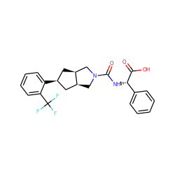 O=C(O)[C@@H](NC(=O)N1C[C@H]2C[C@@H](c3ccccc3C(F)(F)F)C[C@H]2C1)c1ccccc1 ZINC000299830469