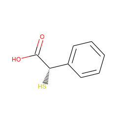 O=C(O)[C@@H](S)c1ccccc1 ZINC000012375961
