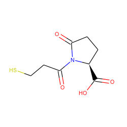 O=C(O)[C@@H]1CCC(=O)N1C(=O)CCS ZINC000028087761