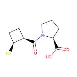O=C(O)[C@@H]1CCCN1C(=O)[C@@H]1CC[C@@H]1S ZINC000013590051