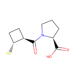 O=C(O)[C@@H]1CCCN1C(=O)[C@@H]1CC[C@H]1S ZINC000013590053