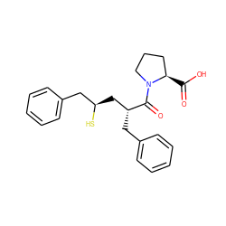 O=C(O)[C@@H]1CCCN1C(=O)[C@H](Cc1ccccc1)C[C@@H](S)Cc1ccccc1 ZINC000029546316