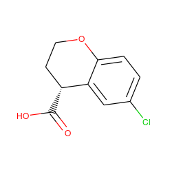 O=C(O)[C@@H]1CCOc2ccc(Cl)cc21 ZINC000026479654