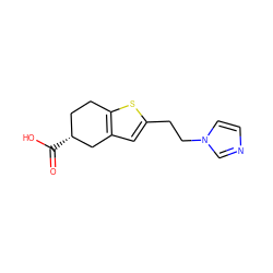 O=C(O)[C@@H]1CCc2sc(CCn3ccnc3)cc2C1 ZINC000028259276