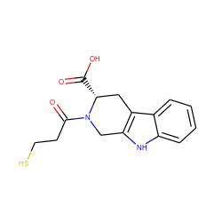 O=C(O)[C@@H]1Cc2c([nH]c3ccccc23)CN1C(=O)CCS ZINC000028260294