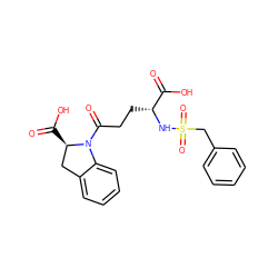 O=C(O)[C@@H]1Cc2ccccc2N1C(=O)CC[C@@H](NS(=O)(=O)Cc1ccccc1)C(=O)O ZINC000029339008