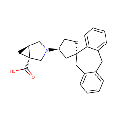 O=C(O)[C@]12C[C@H]1CN([C@H]1CC[C@]3(Cc4ccccc4Cc4ccccc43)C1)C2 ZINC000043202659