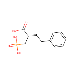 O=C(O)[C@H](CCc1ccccc1)CP(=O)(O)O ZINC000013470230