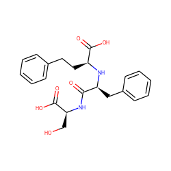 O=C(O)[C@H](CO)NC(=O)[C@H](Cc1ccccc1)N[C@@H](CCc1ccccc1)C(=O)O ZINC000027867790