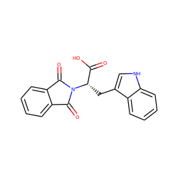 O=C(O)[C@H](Cc1c[nH]c2ccccc12)N1C(=O)c2ccccc2C1=O ZINC000000084613