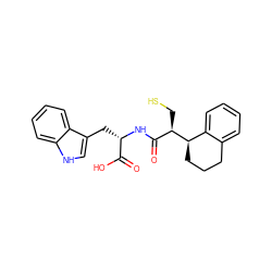 O=C(O)[C@H](Cc1c[nH]c2ccccc12)NC(=O)[C@@H](CS)[C@@H]1CCCc2ccccc21 ZINC000013472981