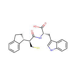 O=C(O)[C@H](Cc1c[nH]c2ccccc12)NC(=O)[C@@H](CS)[C@H]1CCc2ccccc21 ZINC000013472980