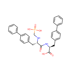 O=C(O)[C@H](Cc1ccc(-c2ccccc2)cc1)NC(=O)[C@H](Cc1ccc(-c2ccccc2)cc1)NCP(=O)(O)O ZINC000026657105