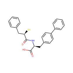 O=C(O)[C@H](Cc1ccc(-c2ccccc2)cc1)NC(=O)[C@H](S)Cc1ccccc1 ZINC000027843717